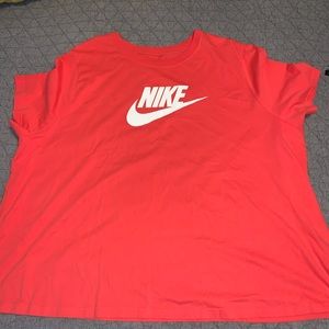 Coral Nike shirt